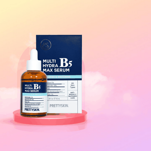 Serum trắng da Pretty Skin B5 phục hồi da Multi Hydra Max 50ml - tinh chất dưỡng cho da dầu mụn