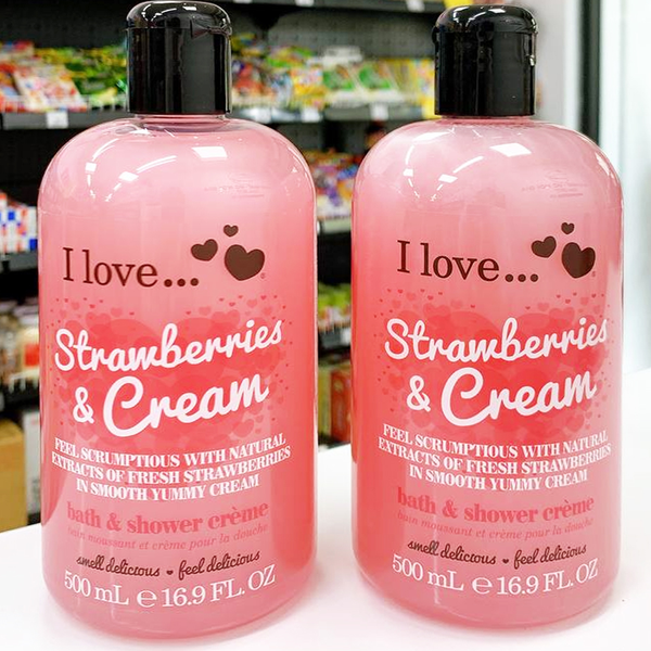 Set 2 sữa tắm I love Strawberrries & cream 500ml