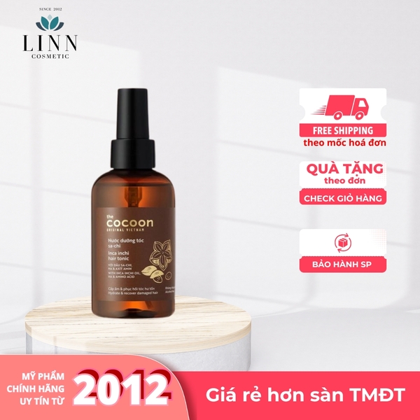 Nước Xịt Dưỡng Tóc Sachi Cocoon Giúp Cấp Ẩm Mềm Mượt Tóc - Phục Hồi Hư Tổn 140ml