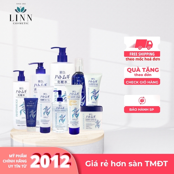 Bộ sản phẩm dưỡng sáng da chiết xuất hạt ý dĩ Hatomugi Reihaku nội địa Nhật Bản chính hãng