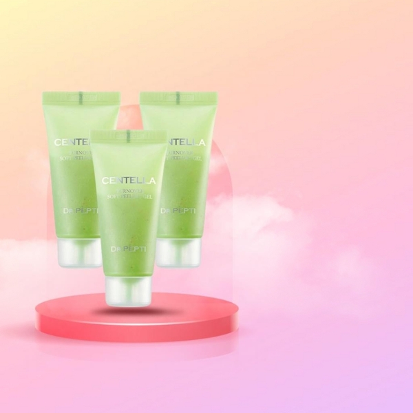 Tẩy Tế Bào Chết Chiết Xuất Rau Má Dr.Pepti Centella Turnover Soft Peeling Gel 30ml dr pepti drpepti