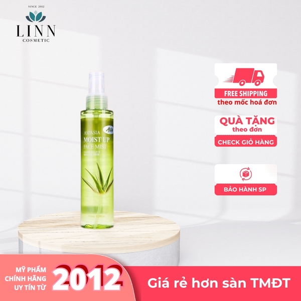 Xịt Khoáng Aspasia Moist Up Face Mist Aloe 150ml