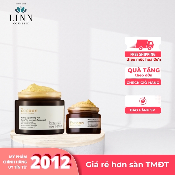 Mặt nạ nghệ Cocoon Hưng Yên dưỡng da giúp da mịn màng Turmeric Face Mask 30ml - 100ml chính hãng