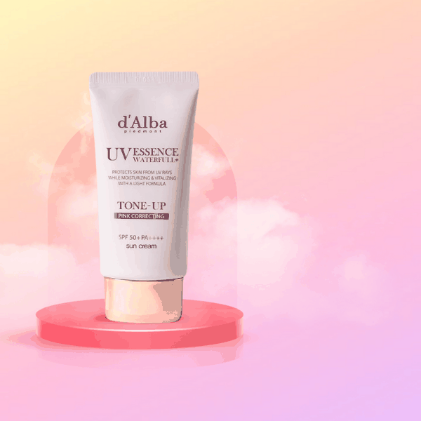 Kem chống nắng nâng tông d'Alba Waterfull Tone Up Sun Cream SPF 50+ 50ml - chống nắng d alba hồng