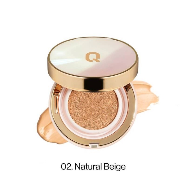 Phấn nước GLAMRR Q LONG WEAR DD CUSHION #02 Natural Beige 13g