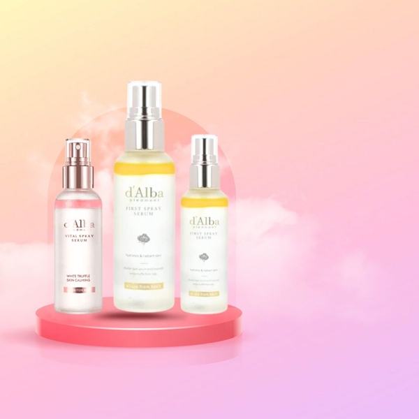 Serum dưỡng dạng xịt d'Alba First Spray White Truffle tinh chất cấp ẩm cho da chính hãng 50ml-100ml