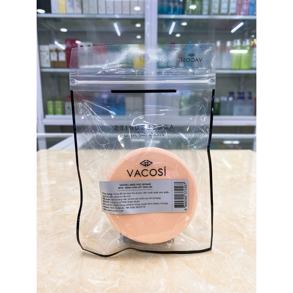 Bông Phấn Ướt Vacosi Tròn Nhỏ BP03 (Bịch 2 Cái)