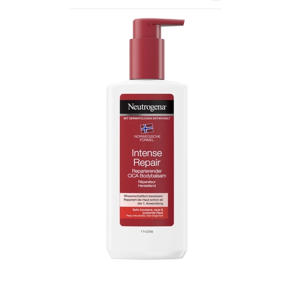 Sữa dưỡng thể cho da rất khô, thô ráp  Neutrogena Intense Repair CICA 400ml