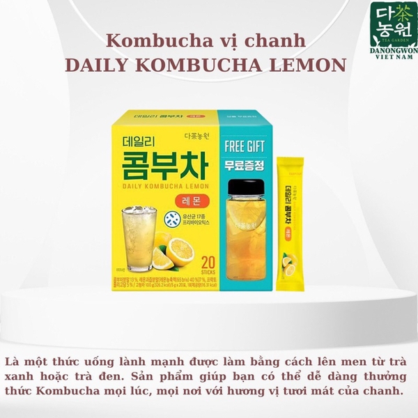 Trà kombucha hàn vị chanh