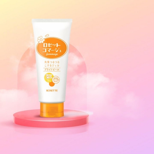 Tẩy da chết Rosette Gommage Bright Peel - Gel tẩy tế bào chết dưỡng sáng da rosette Nhật Bản 180g