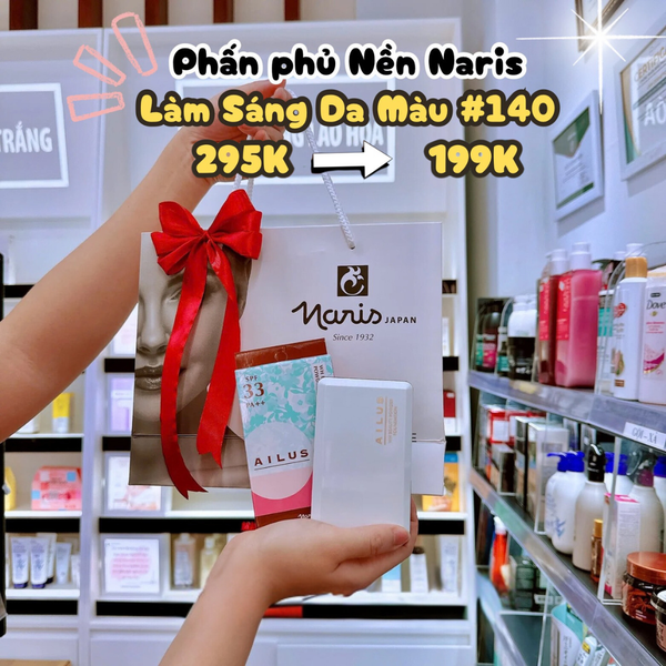 Combo phấn phủ nền Naris Ailus màu #140