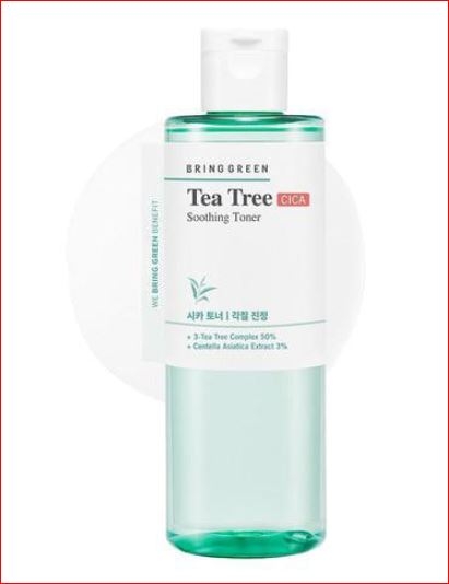 Nước hoa hồng BRING GREEN Tea Tree Cica Soothing Toner 250ml