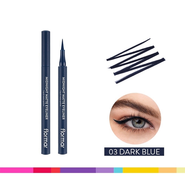 Bút kẻ mắt Flormar Midnight Matte Eyeliner #03 Dark Blue