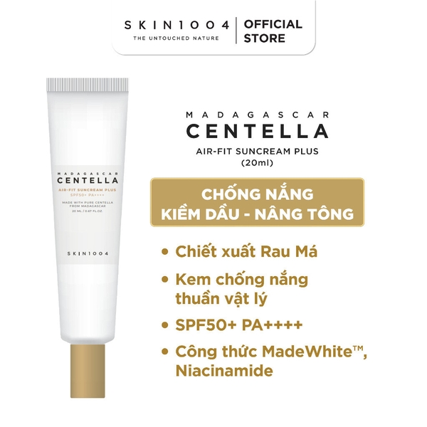 Kem Chống Nắng Chiết Xuất Rau Má Skin1004 Madagascar Centella Air-Fit Suncream SPF50+ PA++++ 20ml- 50ml