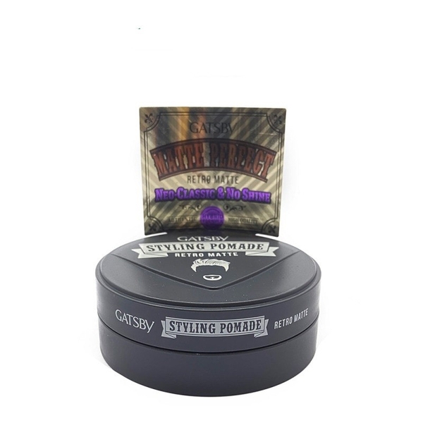 Sáp Vuốt Tóc Gatsby Styling Wax Pomade Retro Matte - Edgy Quiff Perfect Rise - Side Swept Classy Dry Tạo Kiểu Tóc Nam Nữ