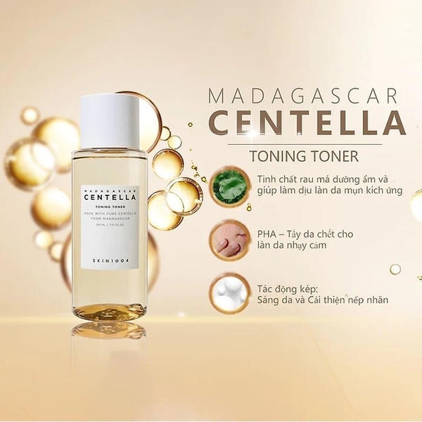 Nước Hoa Hồng Toner Skin1004 Madagascar Centella Asiatica Toning Rau Má Phục Hồi Và Tái Tạo Da 210ml
