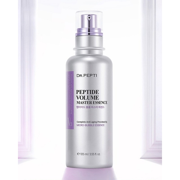 Tinh chất Dr Pepti sủi bọt serum Peptide tím Volume Master Essence trắng da, thu nhỏ lỗ chân lông 50ml 105ml dr.pepti