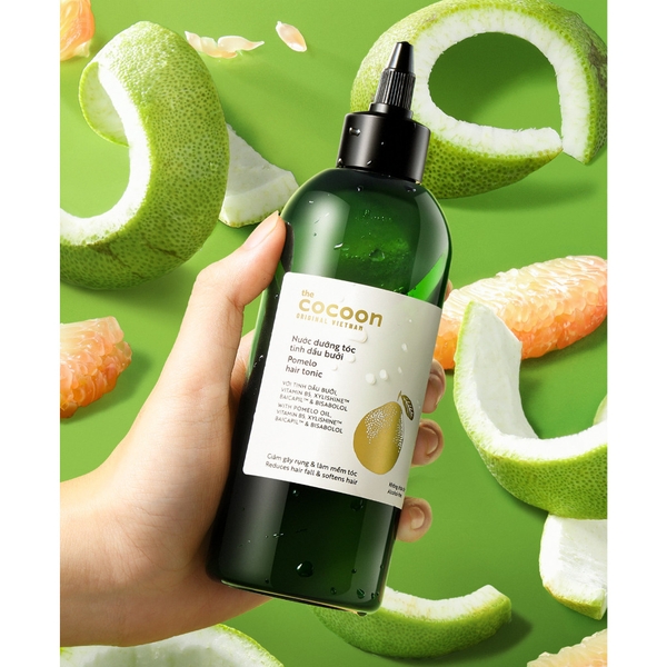 Nước dưỡng tóc bưởi Cocoon Pomelo Hair Tonic tinh dầu bưởi giảm gãy rụng và làm mềm tóc 140ml- 310ml