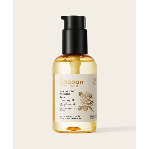 Bộ sản phẩm Cocoon làm sạch, cấp ẩm & phục hồi chuyên sâu từ hoa hồng