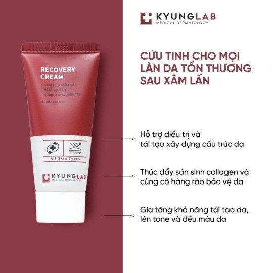 Kem dưỡng da KyungLab Ultra hydrangting multi cream , Kem nâng tone Kyunglab B5 , Recovery Cream , Glutathione 50ml