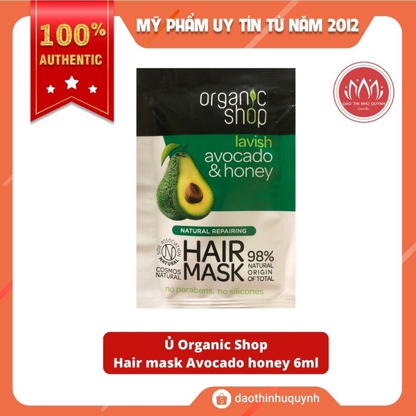 Kem Ủ Tóc Organic Shop Hair Mask suôn mượt phục hồi tóc 250ml - daothinhuquynh