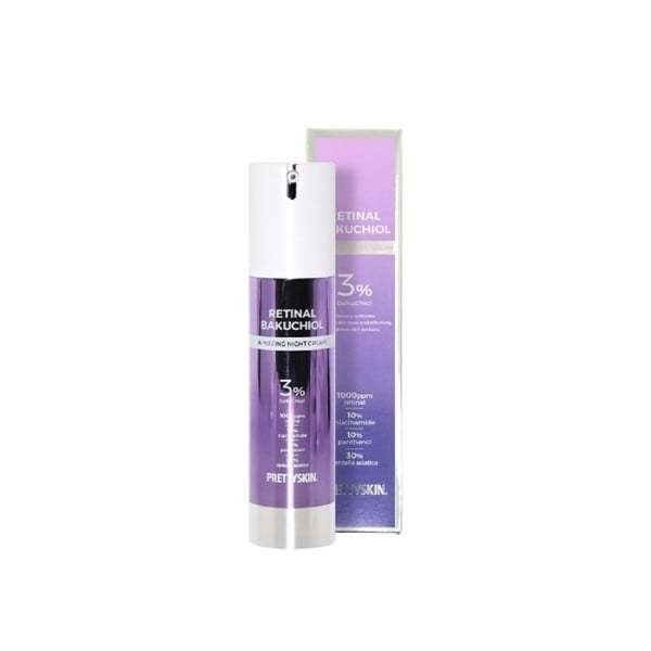 Kem Dưỡng tái tạo da Pretty Skin Retinal BakuChiol A-Mazing Night Cream 10ml- 30ml- 50g