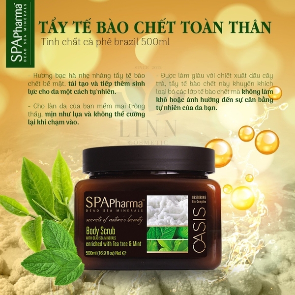 Tẩy Tế Bào Chết Toàn Thân Spa Pharma Body Scrub 500ml