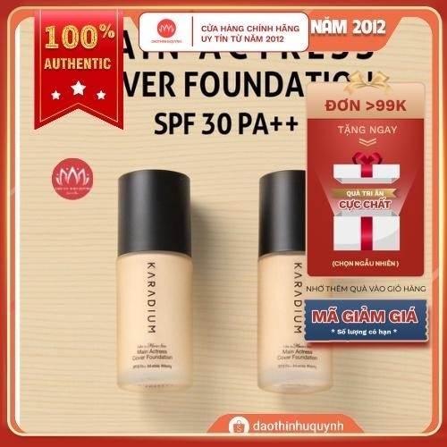 Kem Nền Karadium Like A Movie Star Cover Foundation 30ml