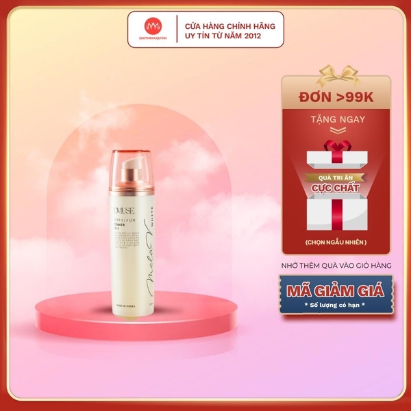 Nước hoa hồng cấp ẩm, giúp mờ nám và tàn nhang cho da OMUSE MelaV White Toner 120ml