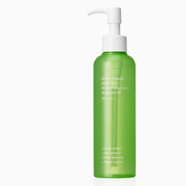 Dầu Tẩy Trang Chiết Xuất Từ Cà Chua Xanh Sungboon GREEN TOMATO DEEP PORE DOUBLE CLEANSING AMPOULE 200ml