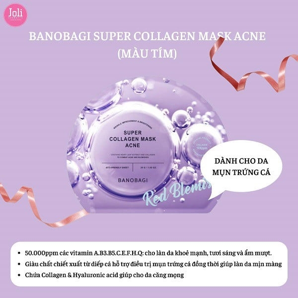 Mặt Nạ Giấy Mask Banobagi dịu da, sáng da, cải thiện nếp nhăn, giảm mụn 30ml