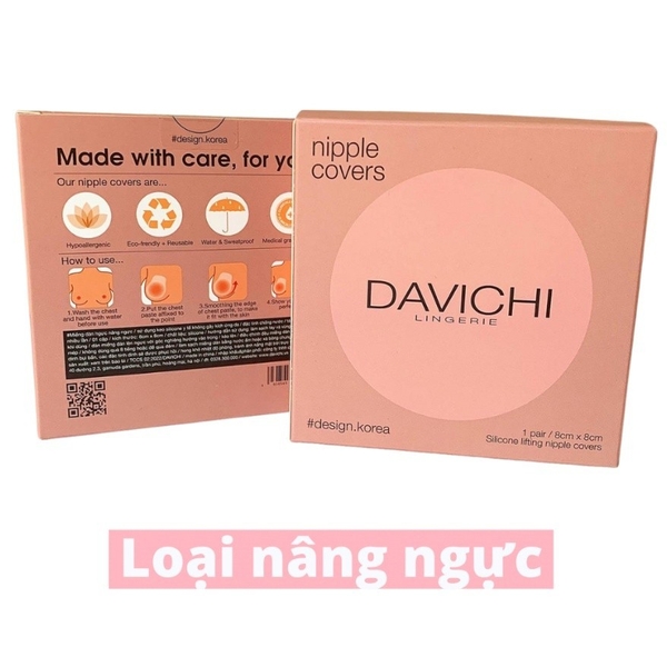 Miếng Dán Ngực, Dán Nhũ Hoa Davichi Hàn Quốc Sinh Nhiệt Tự Thân Siêu Bám Dính, Sử Dụng Nhiều Lần