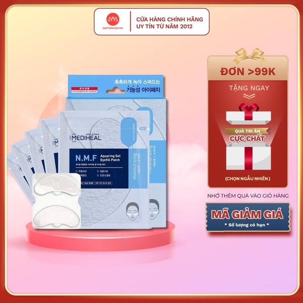 Mặt Nạ Cấp Ẩm Cho Mắt Mediheal N.M.F Aquaring Gel Eye Fill Patch 2.6g