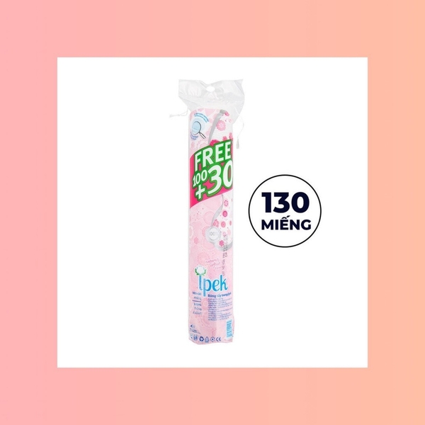 Bông Tẩy Trang Ipek Klasik Cotton Pads 80 - 130 miếng - 150 miếng Thổ Nhĩ Kỳ Nhập Khẩu Chính Hãng 100% Coton