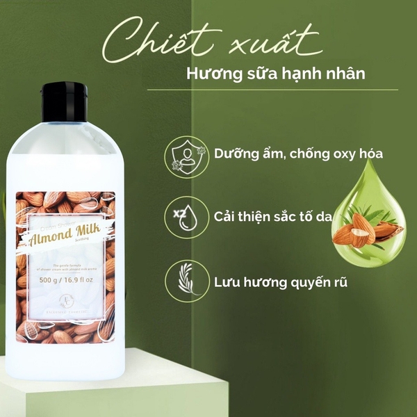 Sữa Tắm Quyến Rũ Làm Mềm Mịn Da Exclusive Cosmetic 500g daothinhuquynh