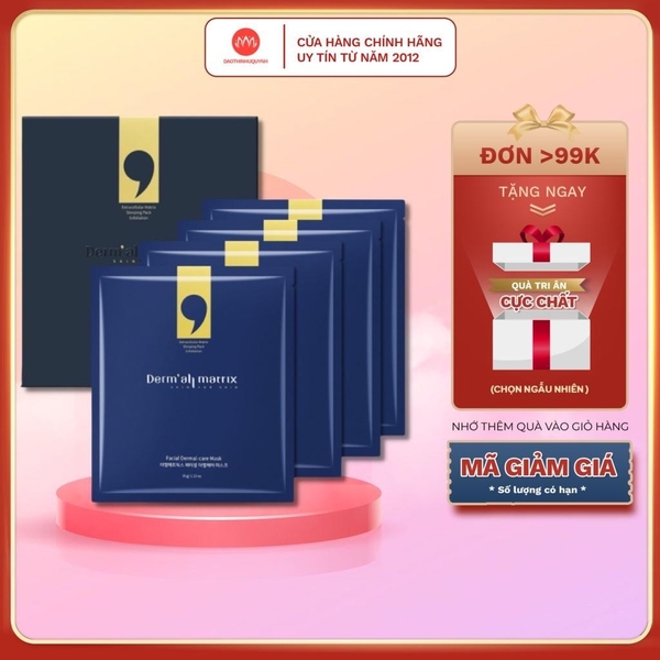 Combo 4 Mặt Nạ Mask Derm All Matrix Facial Dermal-care Mask