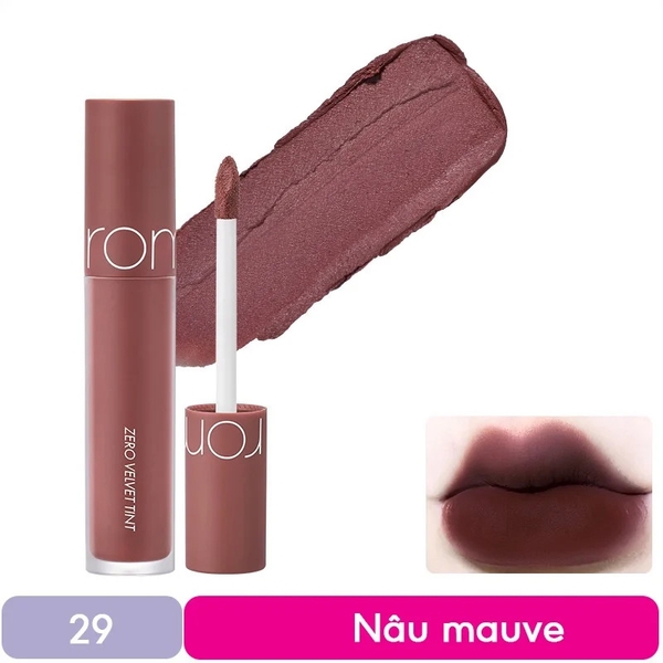 Son Kem Lì Romand Zero Velvet Tint #29 MAUVE NOIR