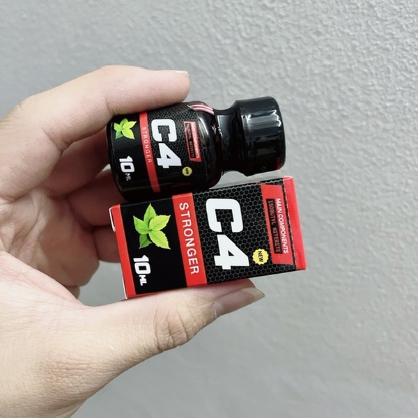 Nhóm poppers C4 10ml Bạc Hà chất lượng, bán chạy, hít là phê ngay!