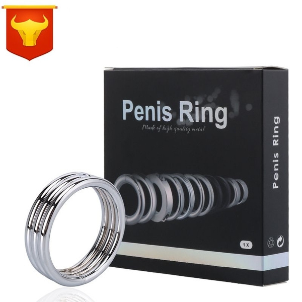 Cockring inox ghép 3 siêu sáng đẹp size 45mm