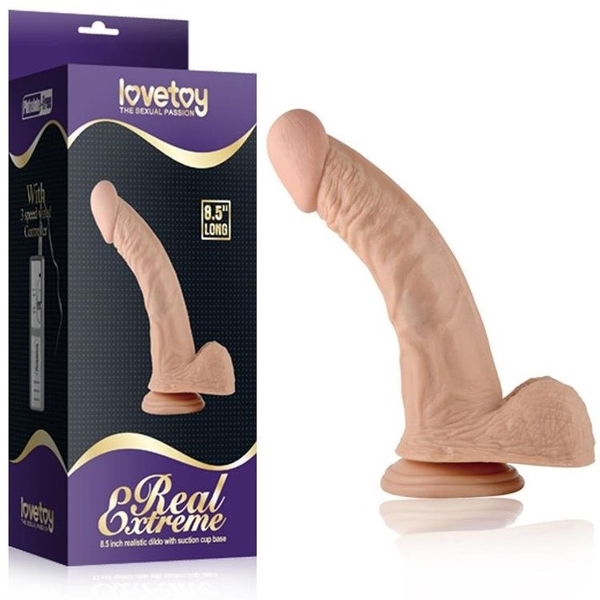 Dương vật giả cong cớn 22cm Lovetoy Real Extreme