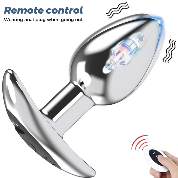 Nút hậu môn mỏ neo inox rung kích thích điều khiển từ xa