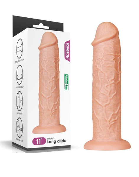 Dương vật giả siêu to Lovetoy Realistic Long Dildo 11 Inch