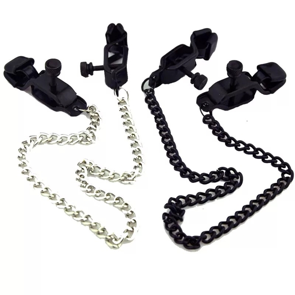 New black kẹp vú bảng to có thể điều chỉnh tuỳ ý- Đồ chơi kích thích đầu ti cực chill