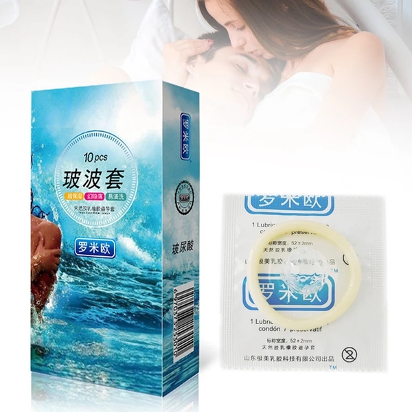 Romeo Axit Hyaluronic Bao cao su siêu siêu mỏng 1 hôp/10 bao