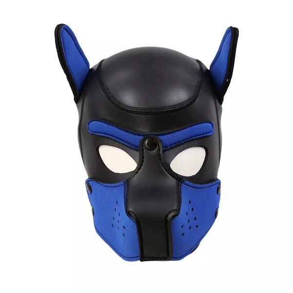 Mũ đầu chó cosplay cho người chơi hệ BDSM màu xanh cá tính mạnh