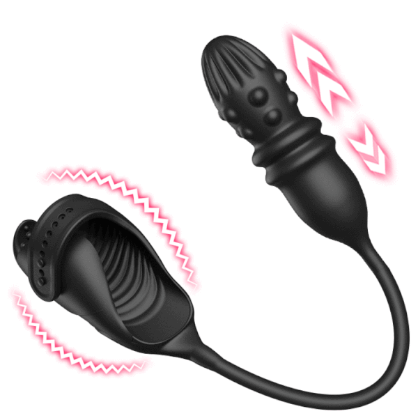 Massager hậu môn & dương vật cực chill 2in1