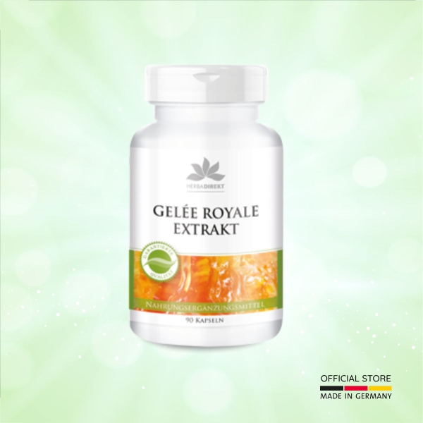 Chống oxy hoá, tốt cho tim mạch & mắt - WARNKE GELÉE ROYALE EXTRAKT 2000mg sữa ong chúa (90 viên)