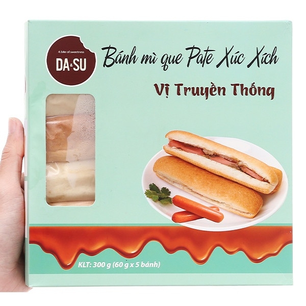 Bánh Mì Que Pate Xúc Xích Truyền Thống Da&Su Hộp 300G Bách Hóa Vì Dân