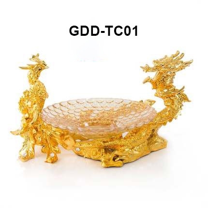 Giá đỡ đĩa trái cây rồng phượng GDDTC