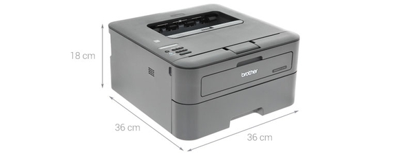 kích thước của máy in laser đen trắng Brother L2361dn